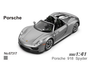grau met MSZ 1:43 - DieCast Metal Porsche 918 Spyder NEU in OVP 